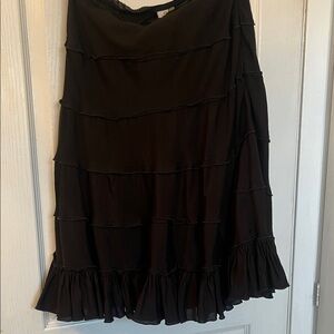 Brody flirty Black Ruffled Skirt